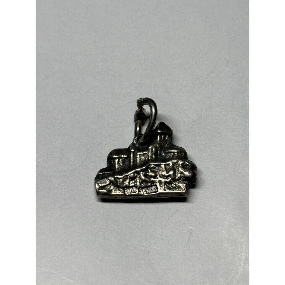 Vintage 800 Silver Furstentum Liechtenstein B&B Travel Charm Pendant